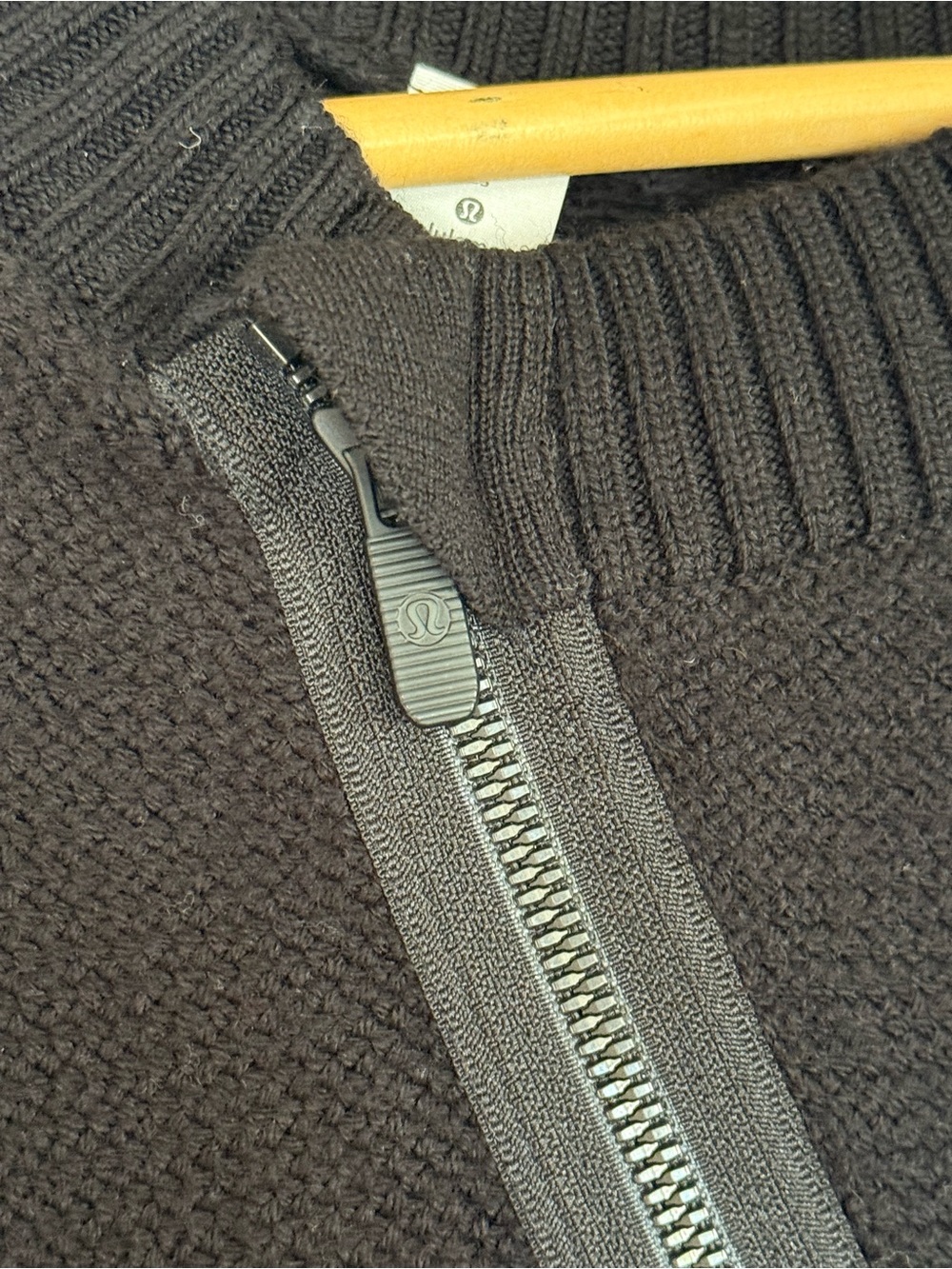 Lululemon On The Go Poncho Sweater Black Merino Wool One Size - Picture 2 of 7